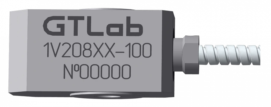 مقياس تسارع بخرج جهد لقياس الاهتزاز 1V208HM-100