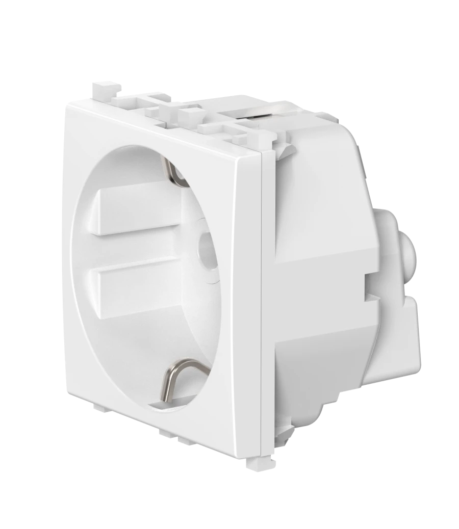CADUCEUS ALING Experience Hidden Installation Socket with Grounding 16A, 250V~, 2M, White, Art. 74102.0