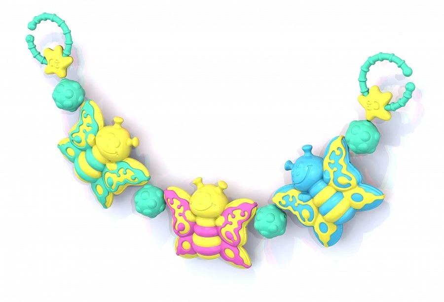 لعبة تعليقة "فراشة" للسرير وعربة الأطفال