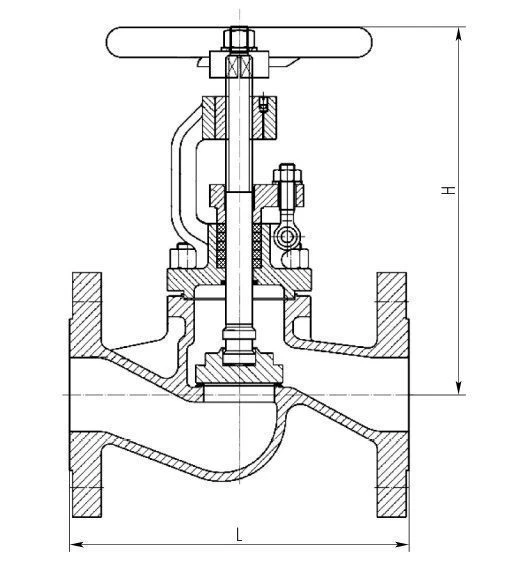 Steel Flanged Shut-off Valve KZ DN 10-200 PN 1-40 MPa
