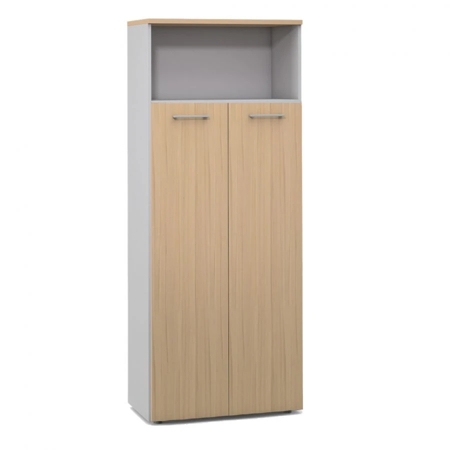 Unica Office Furniture - 2-Door High Cabinet with Niche, Model F6H
