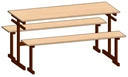 Dining Table 1200x600mm with Durable PVC Edging