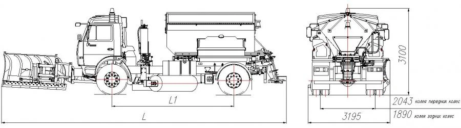 Winter Road Maintenance Machine with Equipment Model MK-4531-02