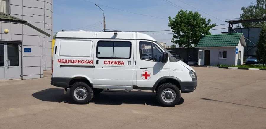 سيارة الخدمة الطبية IAC-1767BE على هيكل GAZ 3221 بمحرك ديزل