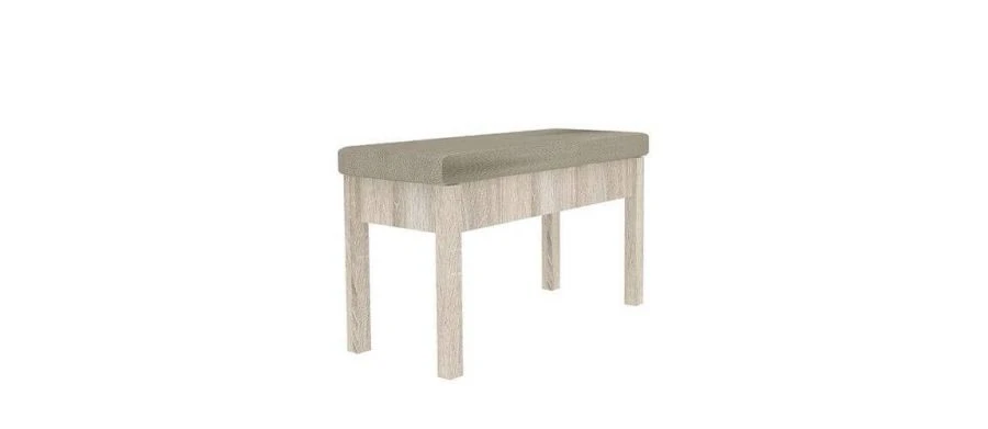 KU City Bench (Light Sonoma/ Mesh)