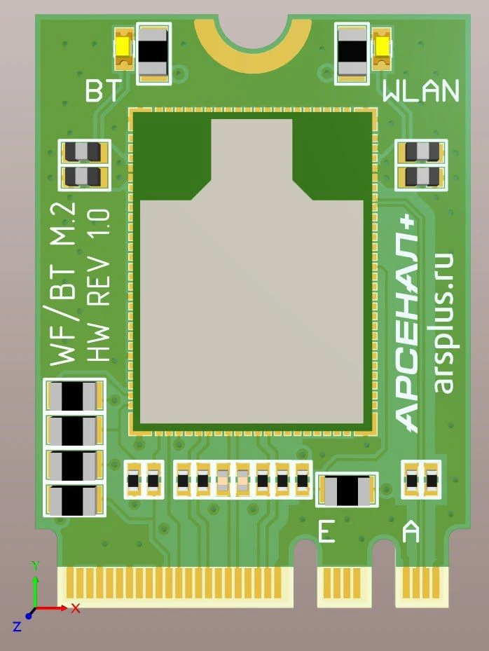 محول WiFi/BT M.2 لأجهزة الحوسبة - PMTL.469535.003