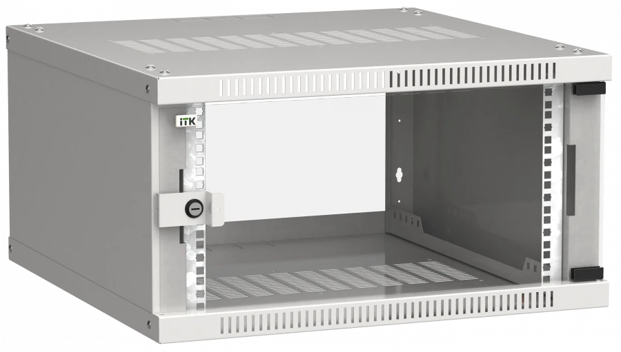 LINEA WE 6U Wall-Mounted Cabinet 600x600mm with Glass Door (LWE3-06U66-GF ITK)