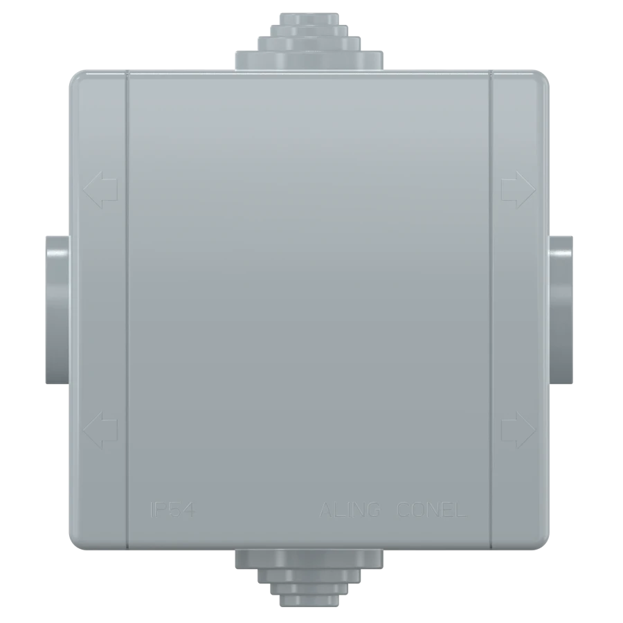 صندوق توزيع كاديوس ألينج باور للتوصيل المفتوح 80x80x55، 4 مداخل، IP54