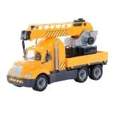 Rotating Platform Toy Crane Truck for Kids - Model 55613
