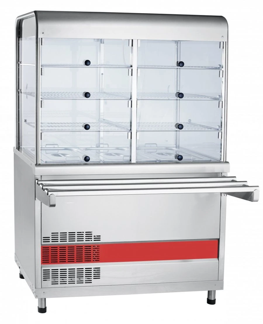 High-Temperature Refrigerated Display Counter with Neutral Cabinet PVV(N)-70KM-S-02-NSH