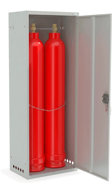 Gas Cylinder Storage Cabinet for Two 40L Tanks Model SHGR 40-2-4