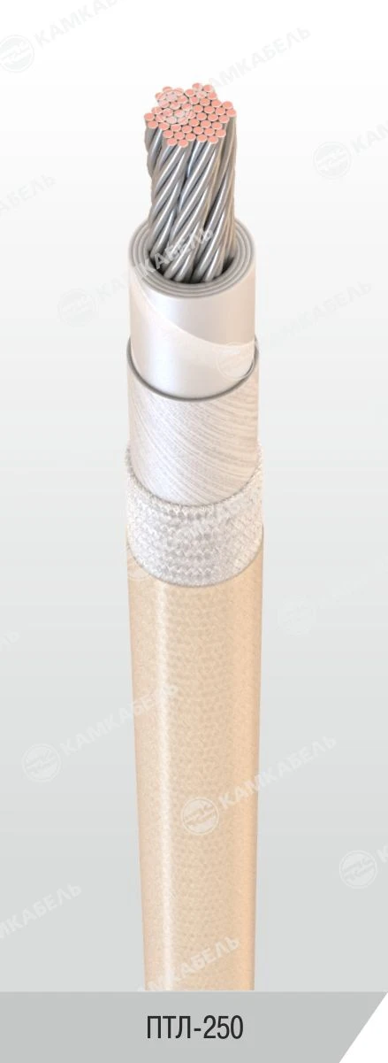 High-Temperature Insulated Wire with PTFE and Glass Fiber for Up to 250V DC