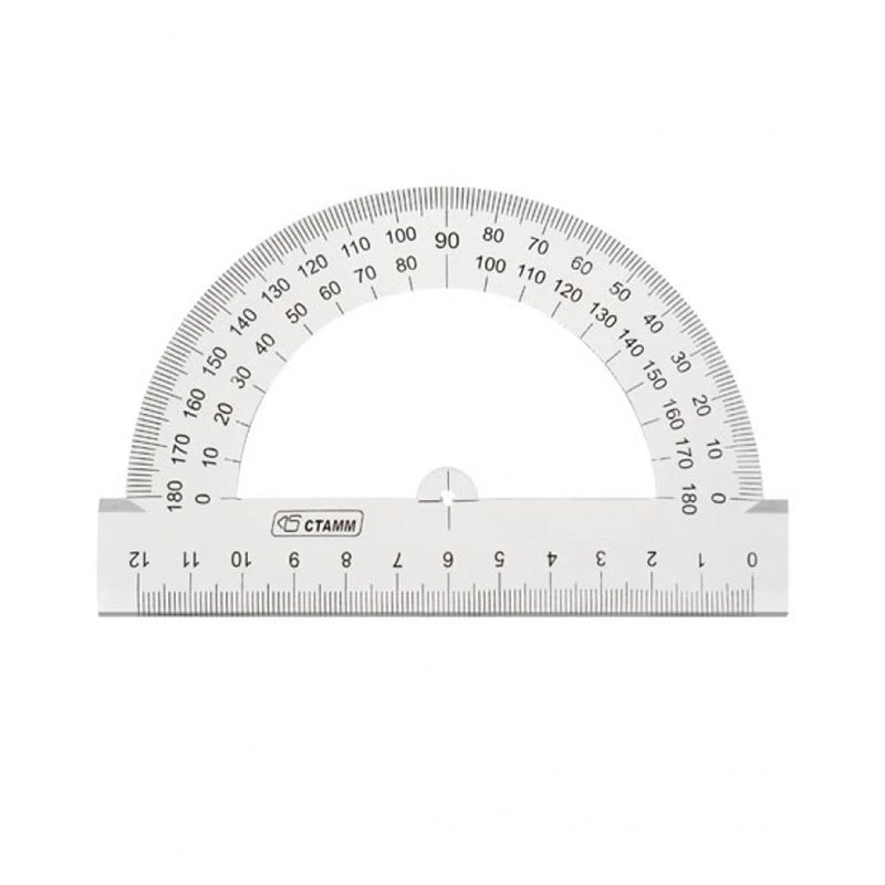 منقلة شفافة 12 سم، 180°