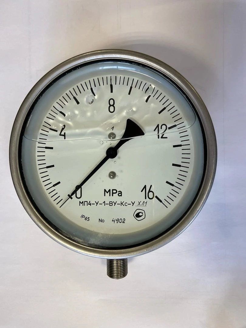 Pressure Gauge MP4-U-1-VU-Ks for Liquid and Gas Measurement