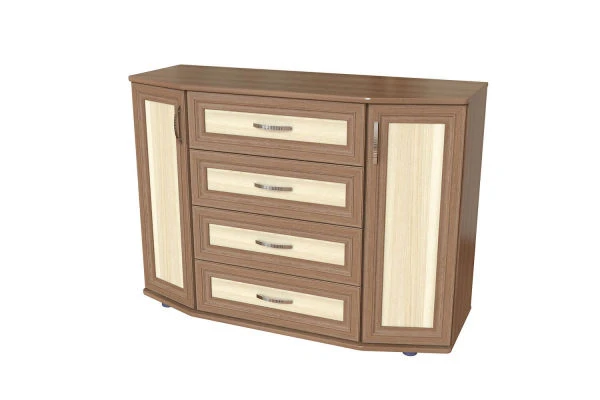 KM-1 Wooden Chest of Drawers for Storage