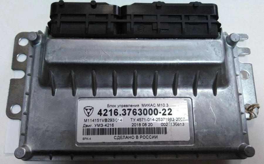 Engine Control Unit for GAZ Vehicles with Gas Engines M 10.3 Modifications
