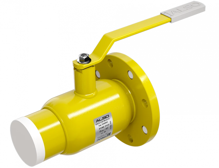 صمام كروي فولاذي ملحوم بالكامل من سلسلة ALSO GAS DN80 PN16