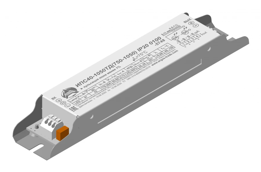 مصدر الطاقة LED IPS40-1050TD(750-1050) IP20 0100