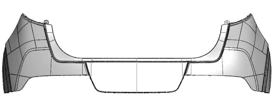 Rear Upper Bumper Cover for KIA Cerato, Soul, Seltos - SK3 86611-K0000