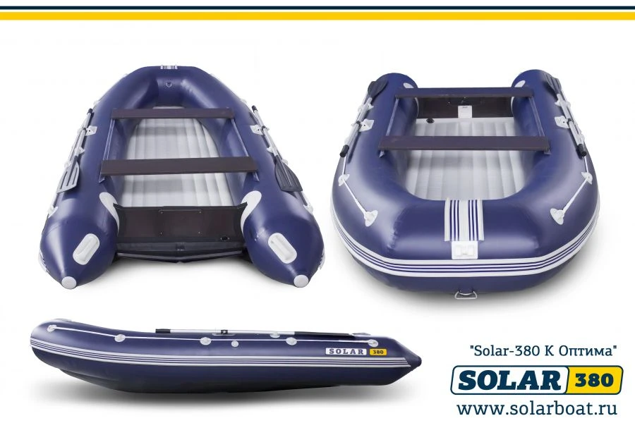 قارب مطاطي بمحرك SOLAR-380 K (أوبتيم)