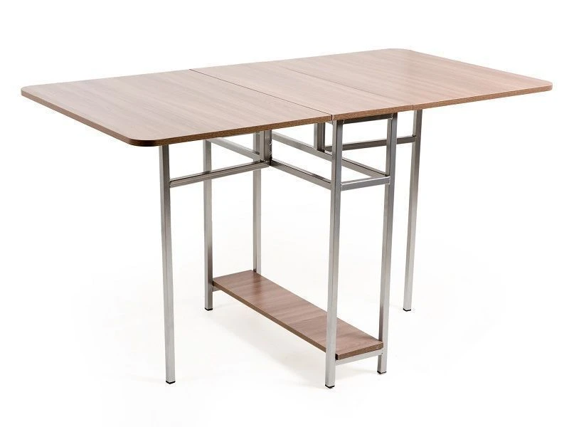 طاولة قابلة للطي بإطار معدني من "Edelwood