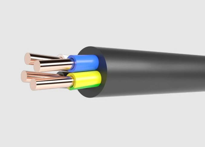 كابلات طاقة ذات موصلات نحاسية مع عزل من PVC