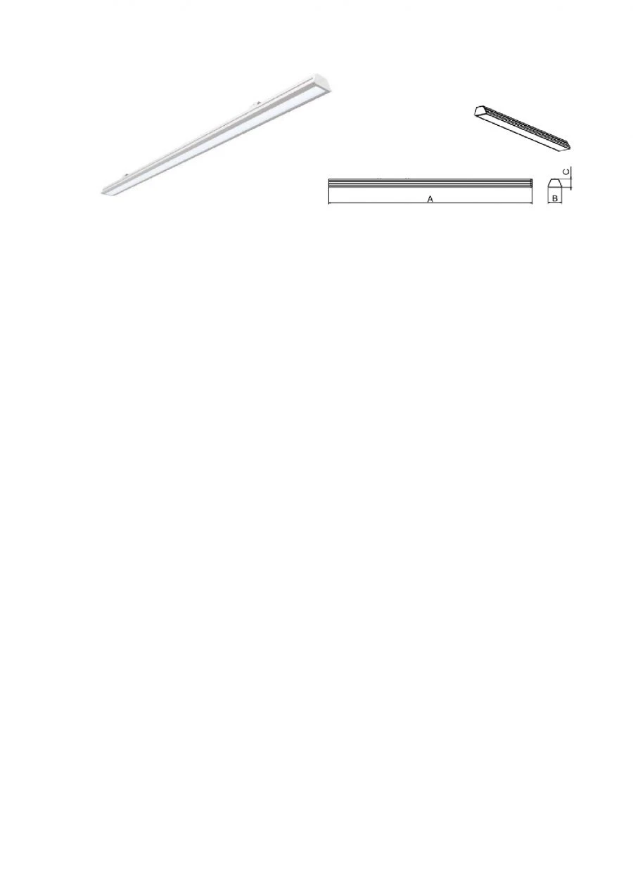 مصباح LED خطي مدمج للمتاجر NART ST