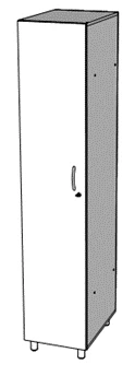 Clothing Cabinet Made of 16mm Particle Board - Customizable Design
