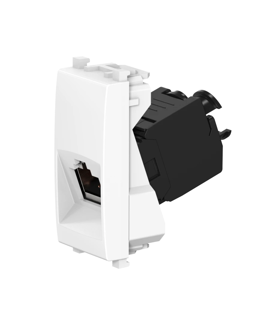 مقبس كاديوس ألينج إكسبيرينس للتثبيت المخفي كايسون RJ45 8P8C كات.5e FTP، 1م، أبيض، فن. 74222.0