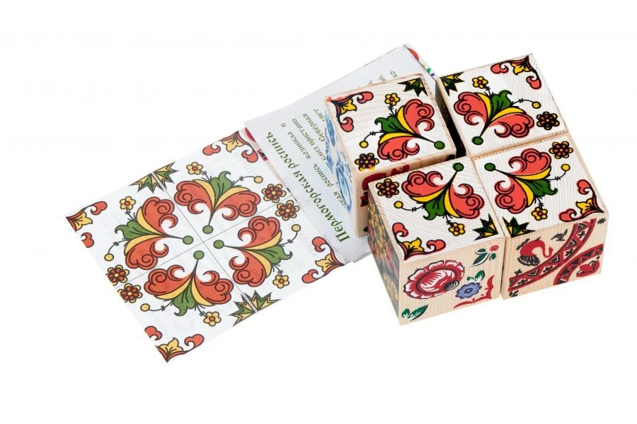 مجموعة مكعبات الأنماط الروسية (4 قطع) - النموذج 3333-8