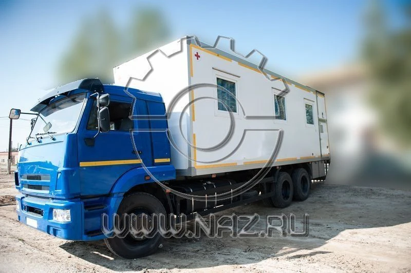 مجمع طبي على هيكل مركبة 6706، نموذج 67063Z على هيكل كاMAZ 43502