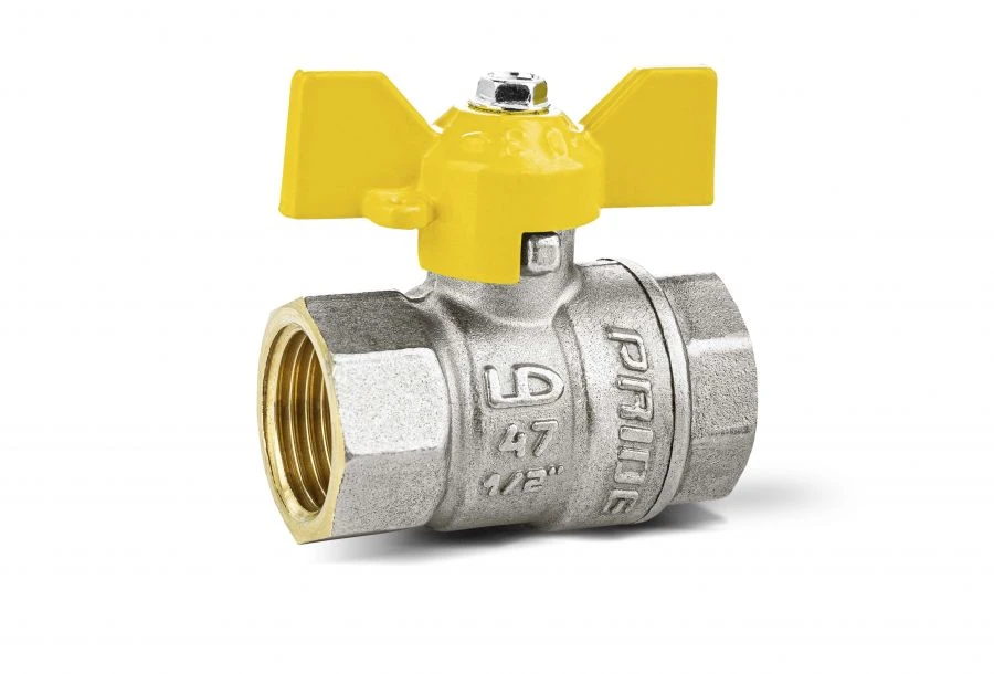 Brass Ball Valve LD Pride 47.15.V-V.B.GAS for Fluid Control