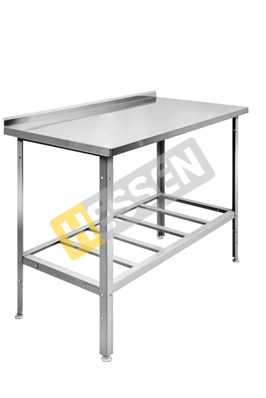 طاولة إنتاج مع رف شبكي مثبت على الحائط (مع حافة) SPP 12*8
