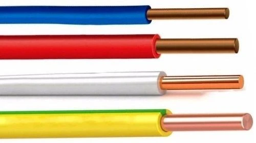 سلك نحاسي معزول بـ PVC، نموذج ПУВ، 1 - 3 نوى، 0.5 - 400 مم²