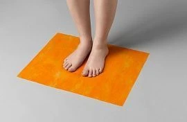 Disposable Spunbond Mats Orange 40x50 cm, 100 pcs/pack, Art. 03-437