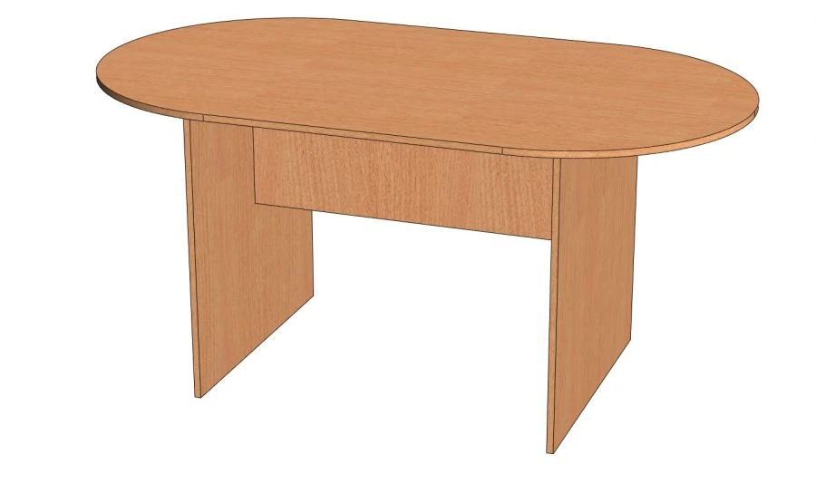 Oval Shaped Conference Table made of Laminated Particleboard - Model SZ