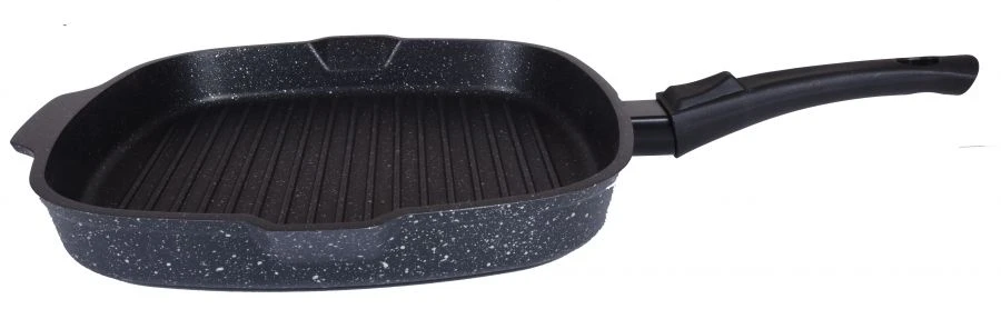Square Grill Pan 260x60mm Aluminum with Non-Stick Coating Kukmara