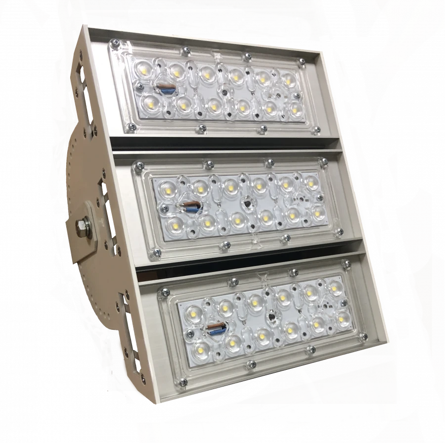 LED Outdoor Light Fixture for Courtyards and Parking Lots, Model ЭГ-ДБУ-03-87-009-У1-65-ПГЛ