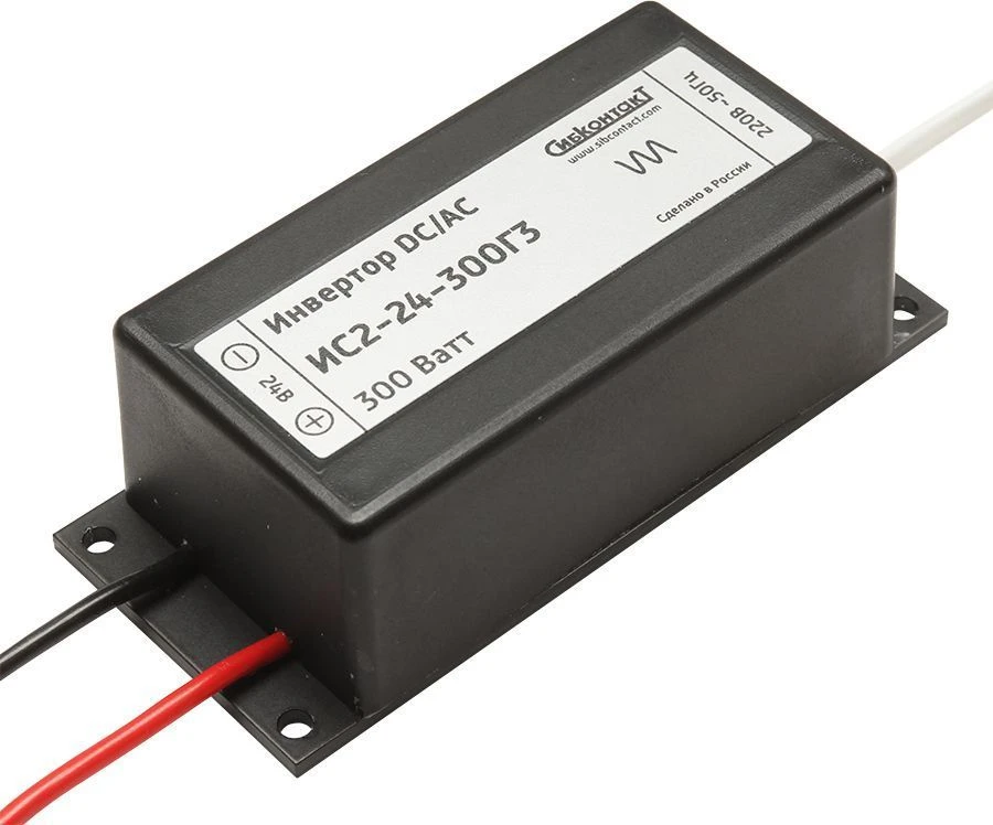 محول جهد DC/AC IS2-24-300G3 24V إلى 220V 300 واط