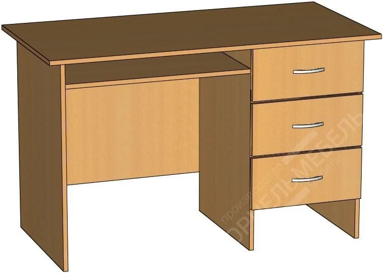 مكتب ذو قاعدة واحدة مع أدراج سطو 1