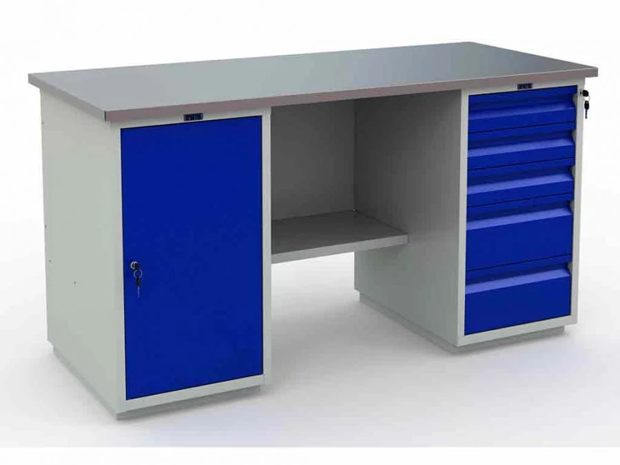 طاولة العمل المعدنية Profi (№603) WT160.WD1/WD5.000
