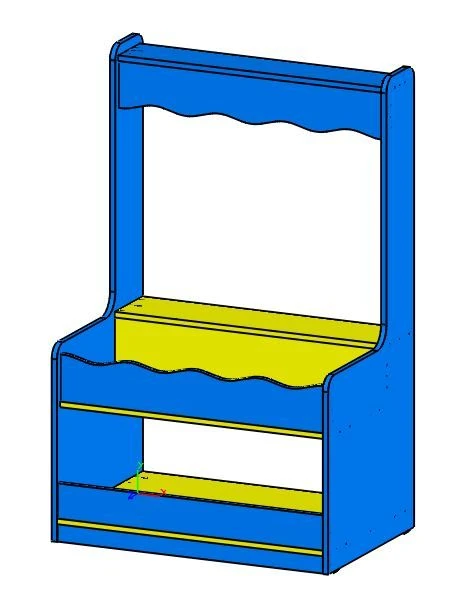 Children's Storage Rack "Magazin", Art. SIM Mag-01