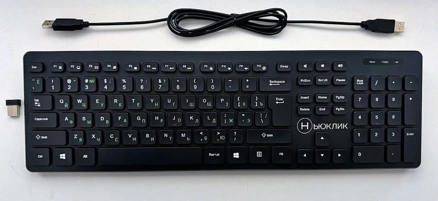 لوحة المفاتيح نيوكليك HK-007 المدمجة (لاسلكية وسلكية)