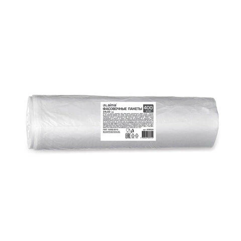 أكياس تعبئة LAIMA 24x32 سم، 400 قطعة، من مادة HDPE بسمك 9 ميكرون
