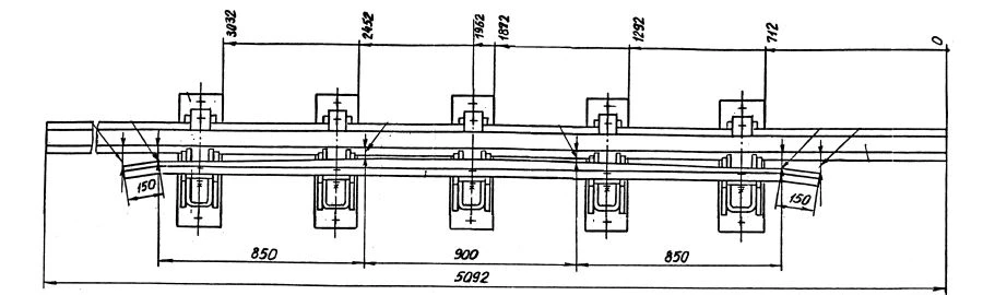 Crossrail with Counterrail for Switches, Project 2941.04.000/-01/-02/-03