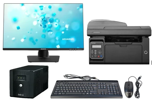 محطة عمل مؤتمتة بشاشة 23.8 بوصة بدقة عالية كاملة Aquarius Mnb Pro T414