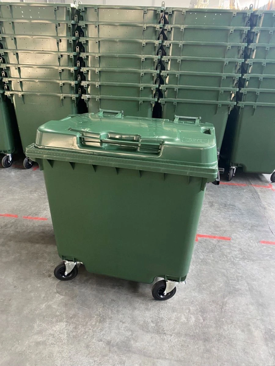 Mobile Waste Container for Temporary Storage and Mechanical Loading Model 1100.B
