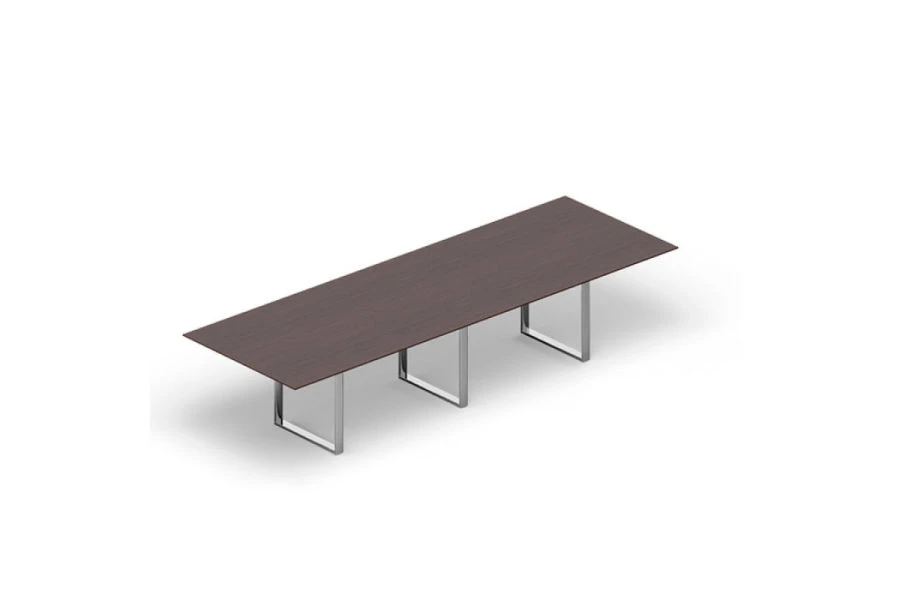 طاولة مؤتمرات للاجتماعات بإطار معدني من "Edelwood