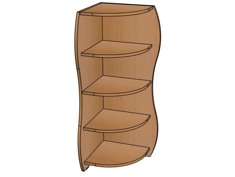 Corner Shelf "Mashenka" for Preschool Activities SЖ147