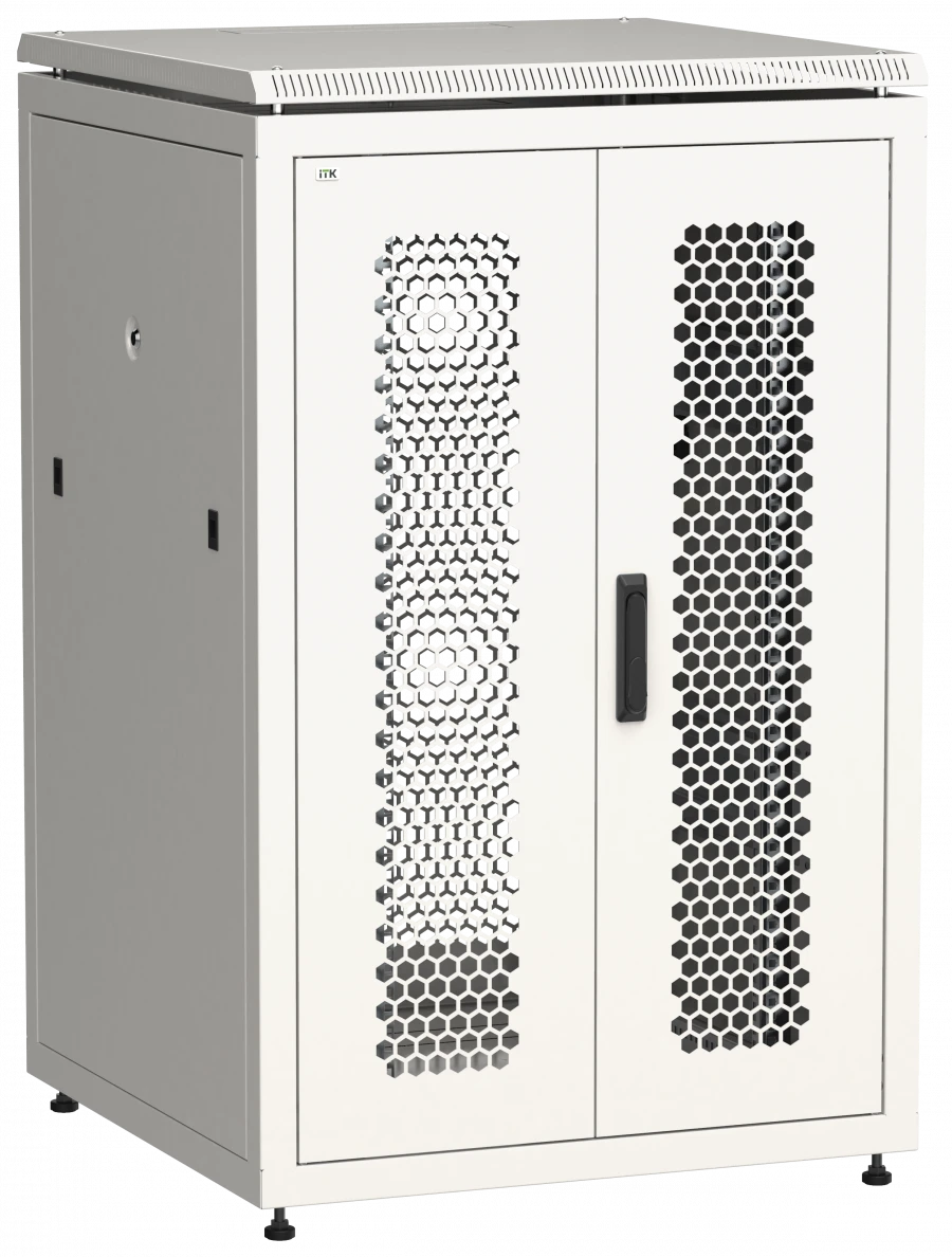 LINEA N 24U Floor Rack 800x800mm with Perforated Doors LN35-24U88-2PP